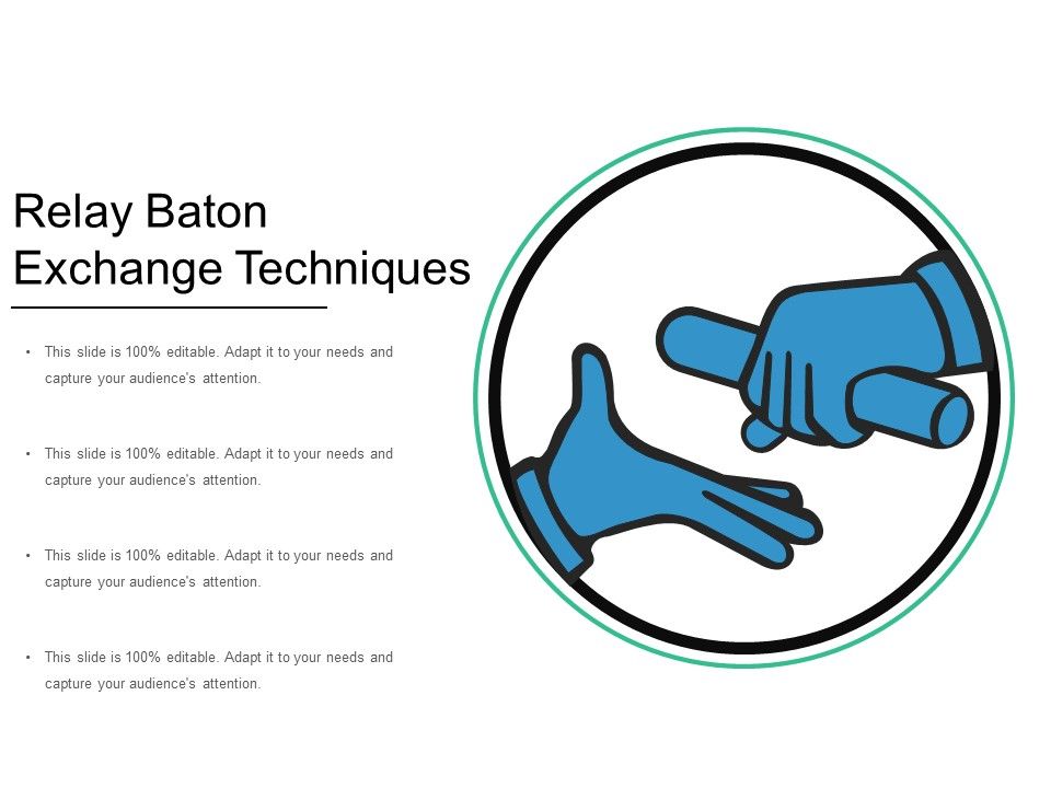 Relay Baton Exchange Techniques Ppt PowerPoint Presentation Gallery