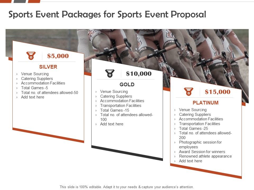 Request For Sporting Sports Event Packages For Sports Event Proposal