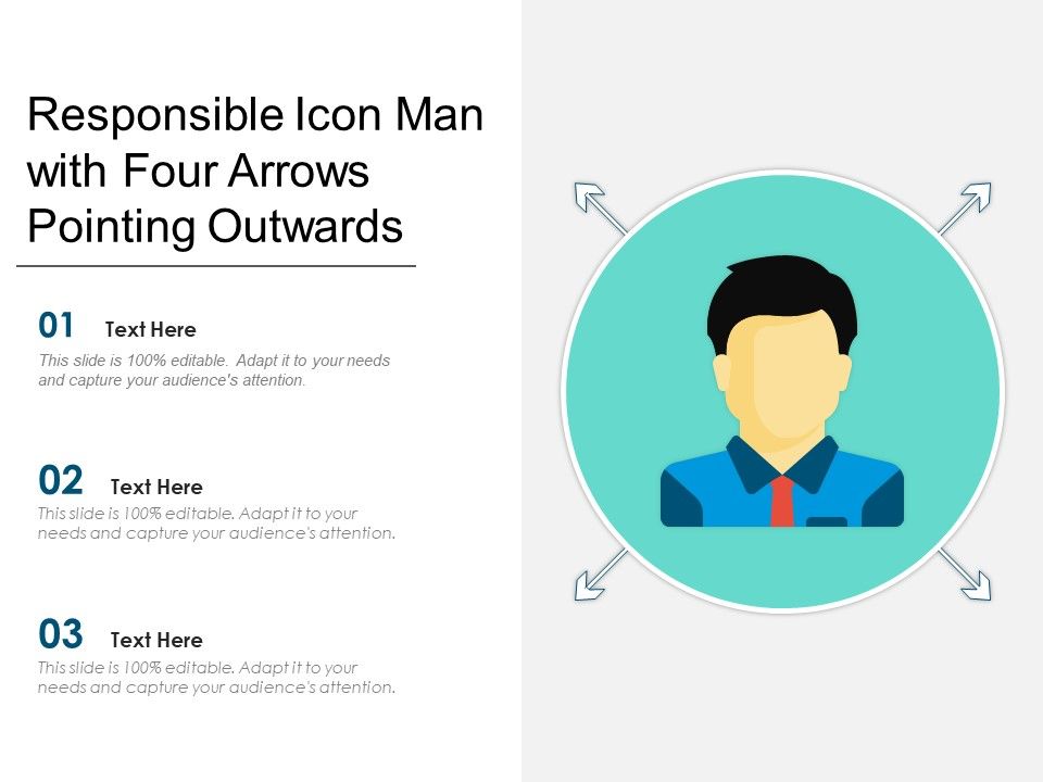 Responsible_Icon_Man_With_Four_Arrows_Pointing_Outwards_Ppt_PowerPoint_Presentation_File_Pictures_PDF_Slide_1.jpg