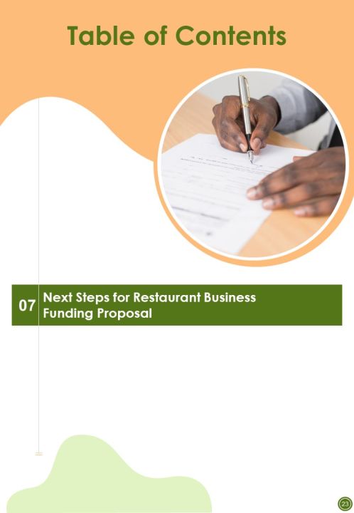 Restaurant Business Funding Proposal Example Document Report Doc Pdf Ppt Slide23