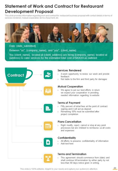 Restaurant Development Proposal Example Document Report Doc Pdf Ppt Slide22