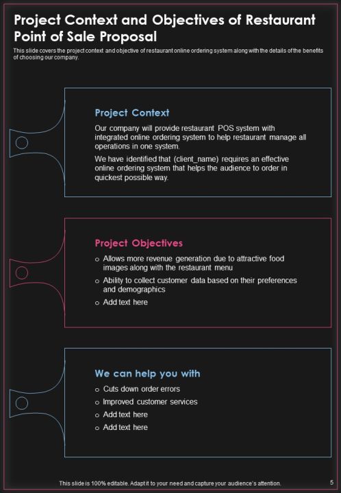 Restaurant Point Of Sale Proposal Example Document Report Doc Pdf Ppt Slide05