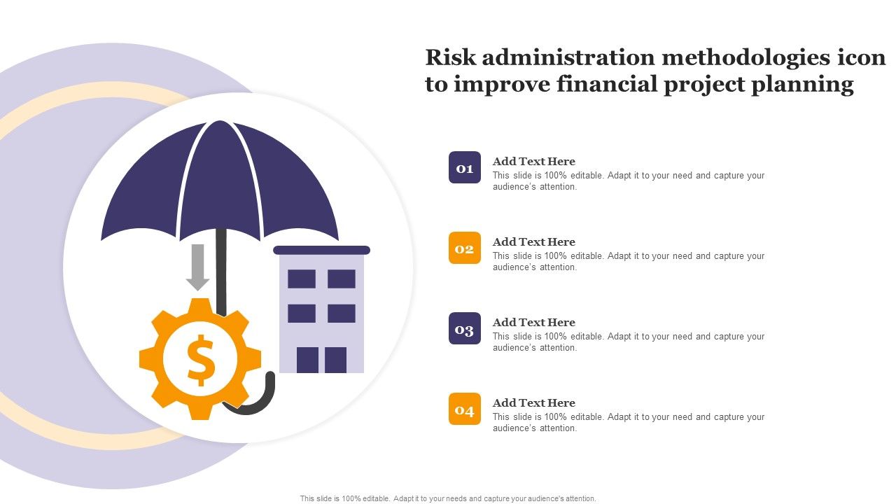 Risk_Administration_Methodologies_Icon_To_Improve_Financial_Project_Planning_Rules_PDF_Slide_1.jpg