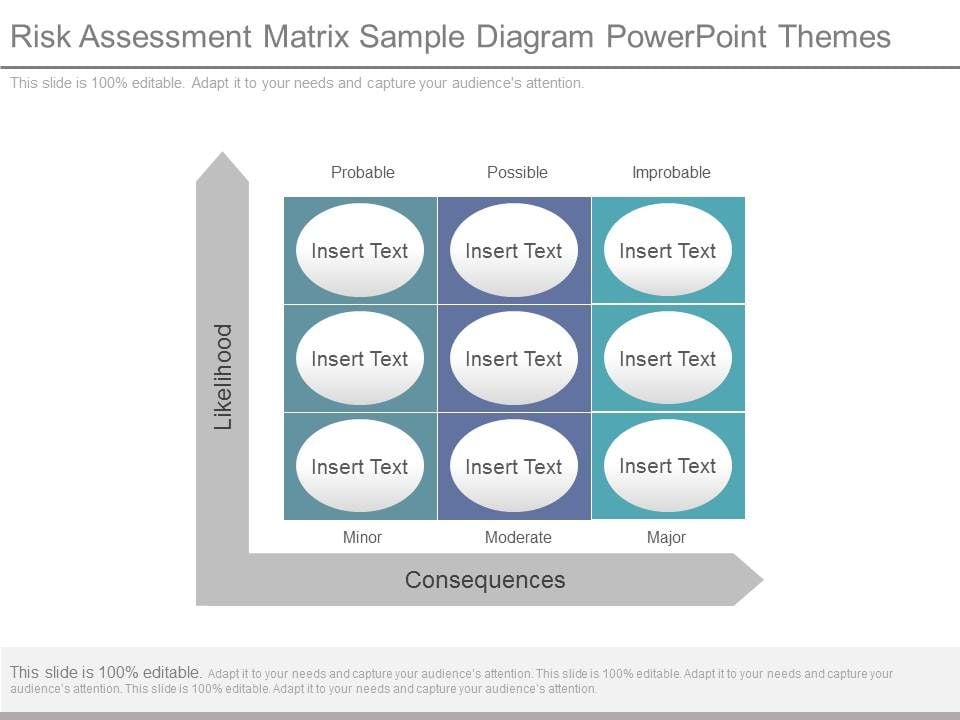 Risk Assessment Matrix Sample Diagram Powerpoint Themes
