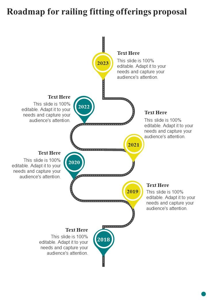 Roadmap For Railing Fitting Offerings Proposal One Pager Sample Example Document Slide01