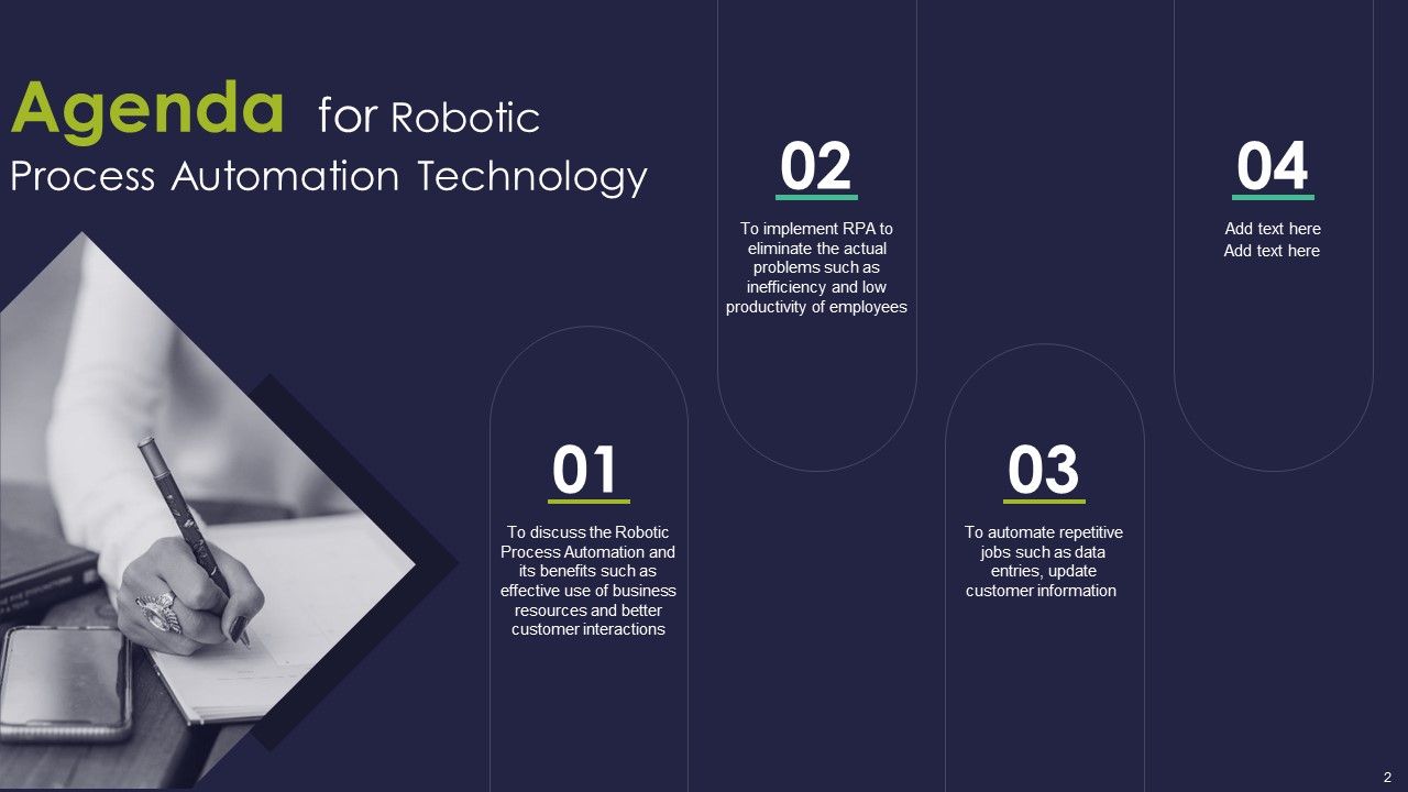 Robotic Process Automation Technology Ppt PowerPoint Presentation Complete Deck With Slides Slide02