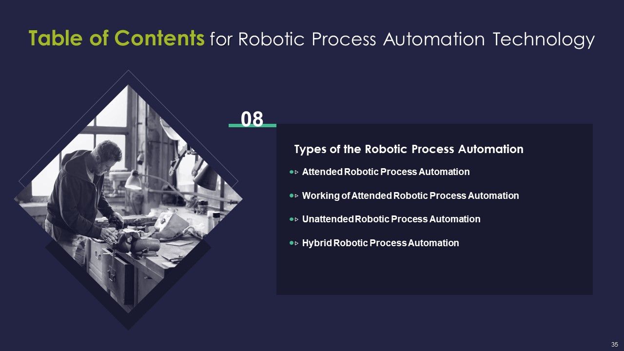 Robotic Process Automation Technology Ppt PowerPoint Presentation Complete Deck With Slides Slide35