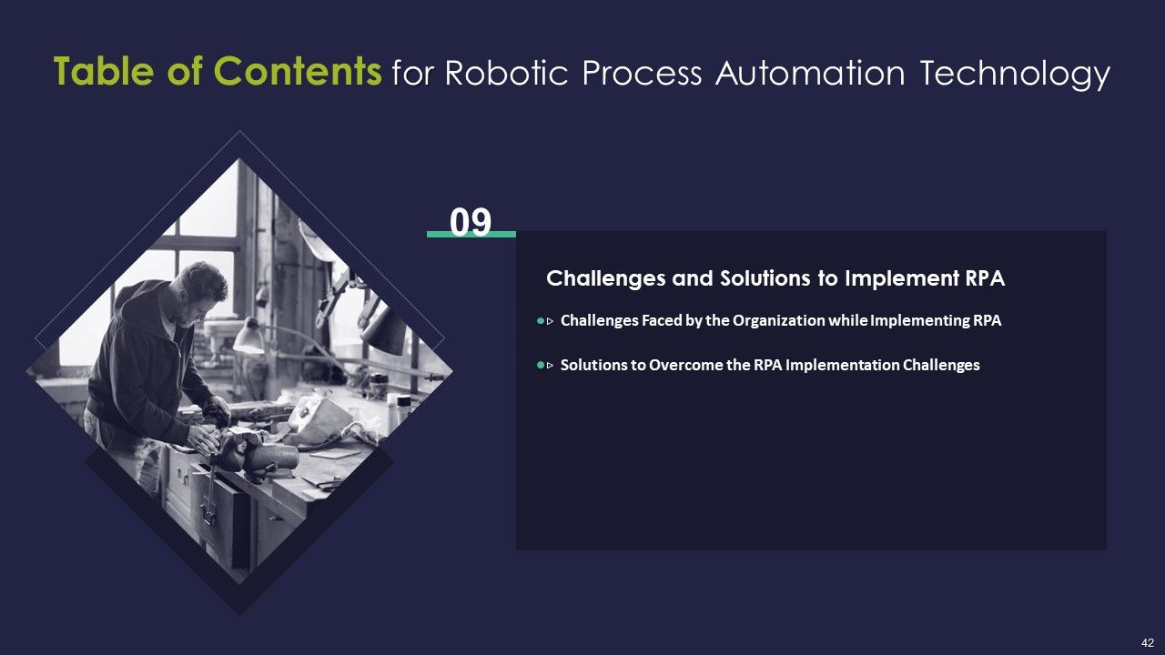 Robotic Process Automation Technology Ppt PowerPoint Presentation Complete Deck With Slides Slide42