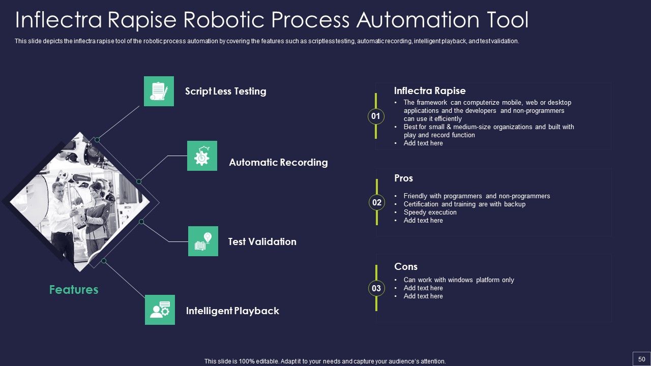 Robotic Process Automation Technology Ppt PowerPoint Presentation Complete Deck With Slides Slide50