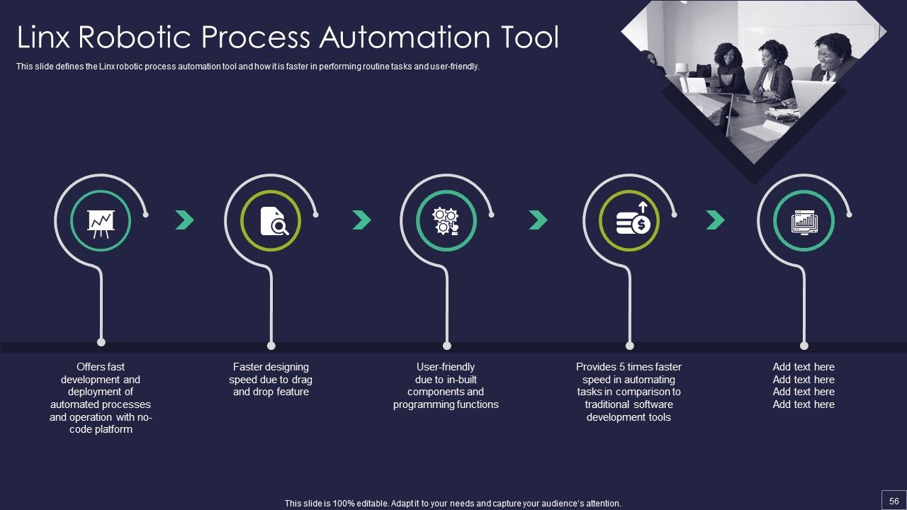Robotic Process Automation Technology Ppt PowerPoint Presentation Complete Deck With Slides Slide56