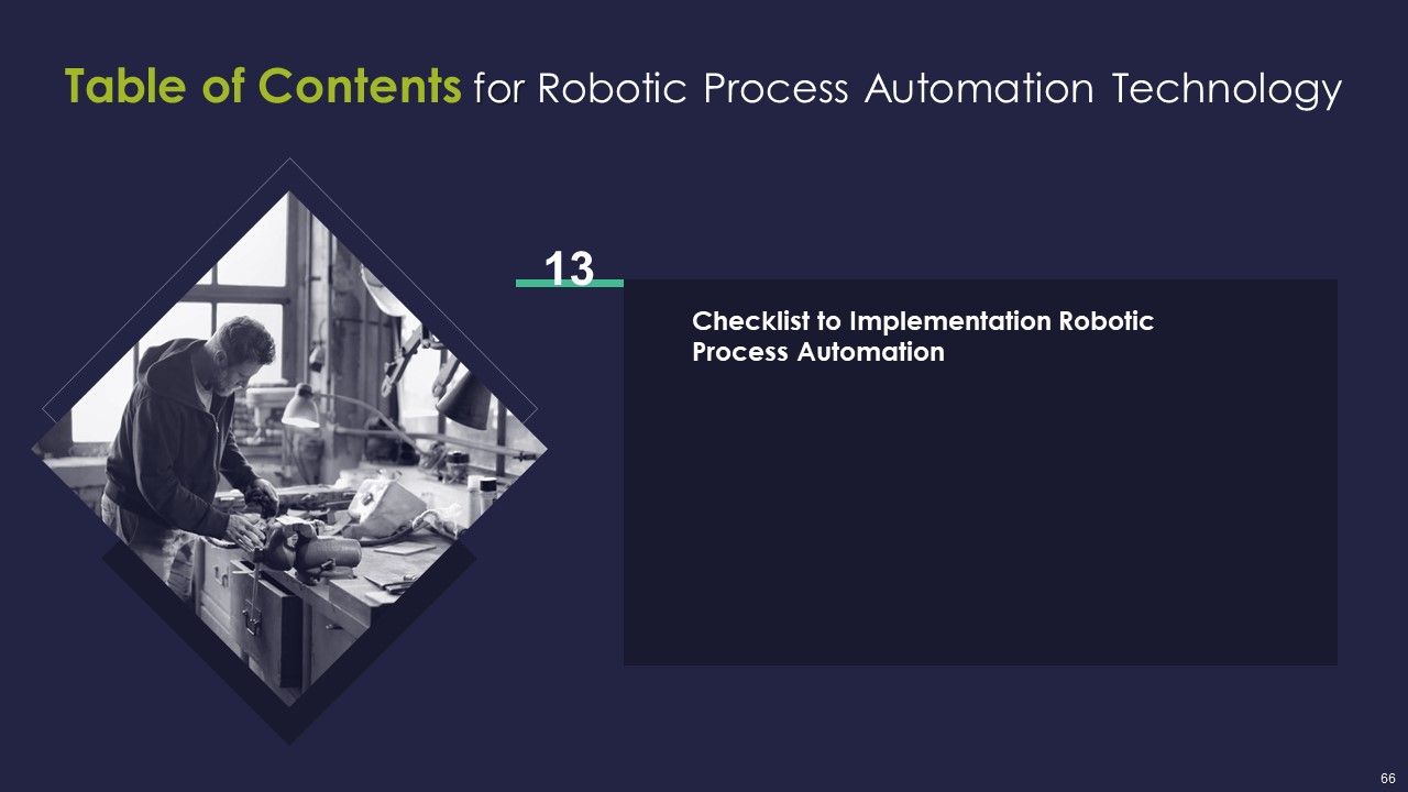 Robotic Process Automation Technology Ppt PowerPoint Presentation Complete Deck With Slides Slide66