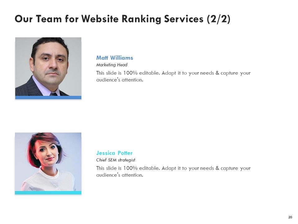 SEO Proposal Template Ppt PowerPoint Presentation Complete Deck With Slides Slide20