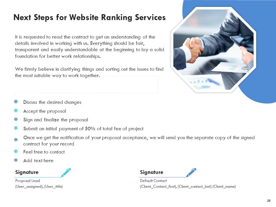 SEO Proposal Template Ppt PowerPoint Presentation Complete Deck With Slides Slide28