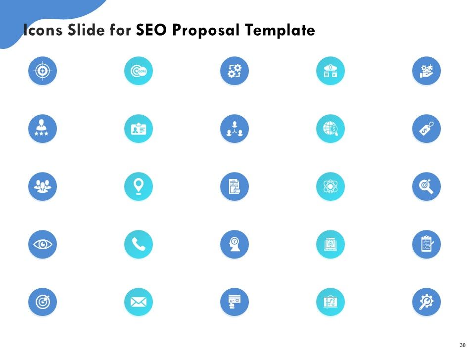 SEO Proposal Template Ppt PowerPoint Presentation Complete Deck With Slides Slide30