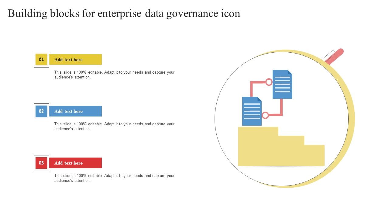 Building Blocks For Enterprise Data Governance Icon Structure PDF