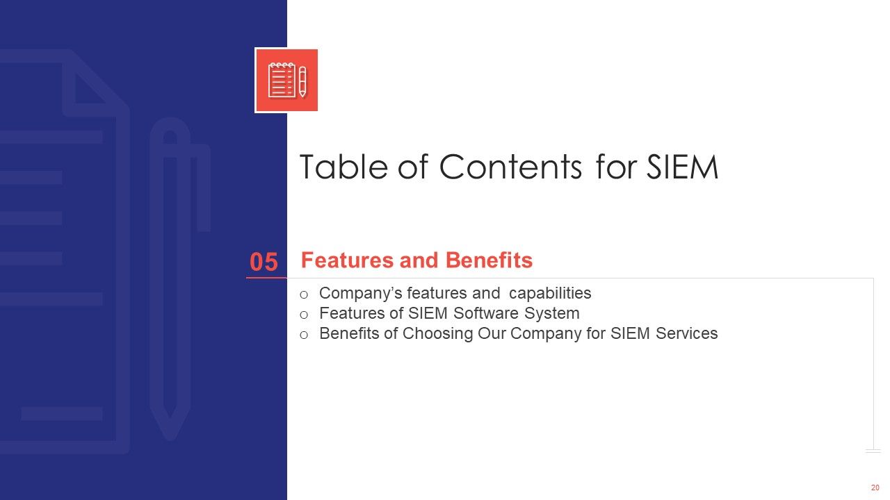SIEM Ppt PowerPoint Presentation Complete Deck With Slides Slide20
