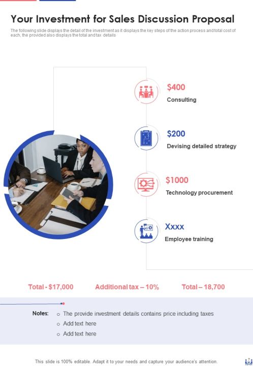 Sales Discussion Proposal Example Document Report Doc Pdf Ppt Slide07