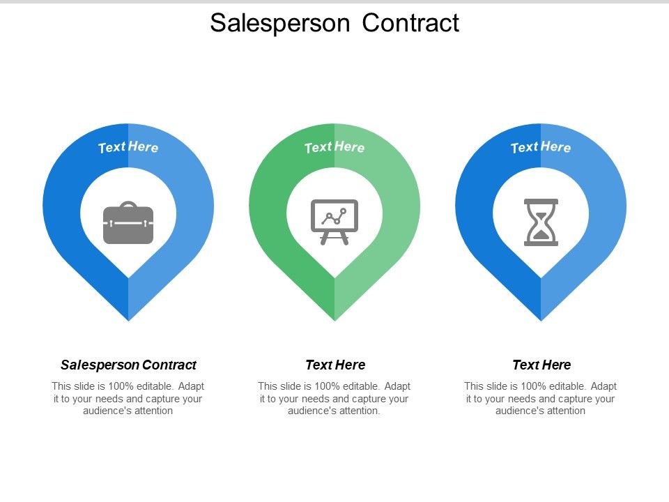 Salesperson Contract Ppt PowerPoint Presentation Outline Model Cpb
