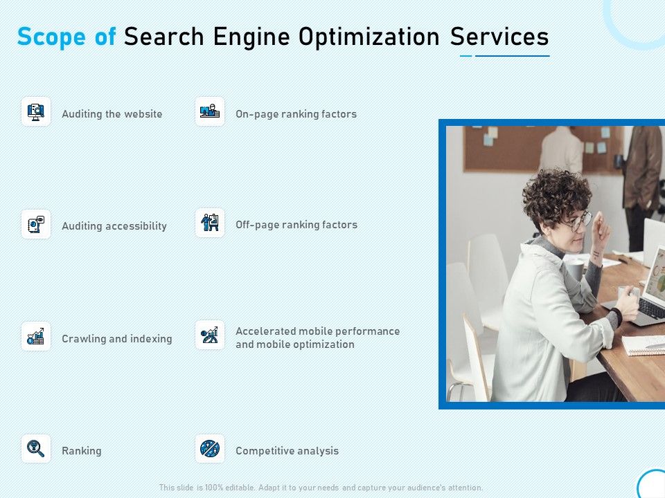 Scope Of Search Engine Optimization Services Ppt Outline Graphic Images PDF