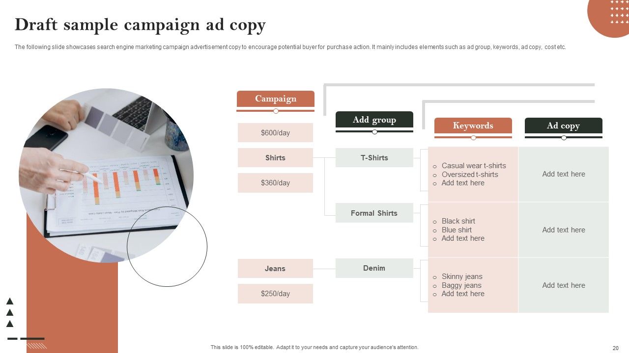 Search Engine Marketing Ad Campaign Administration To Optimize Web Ranking Ppt PowerPoint Presentation Complete Deck With Slides Slide20
