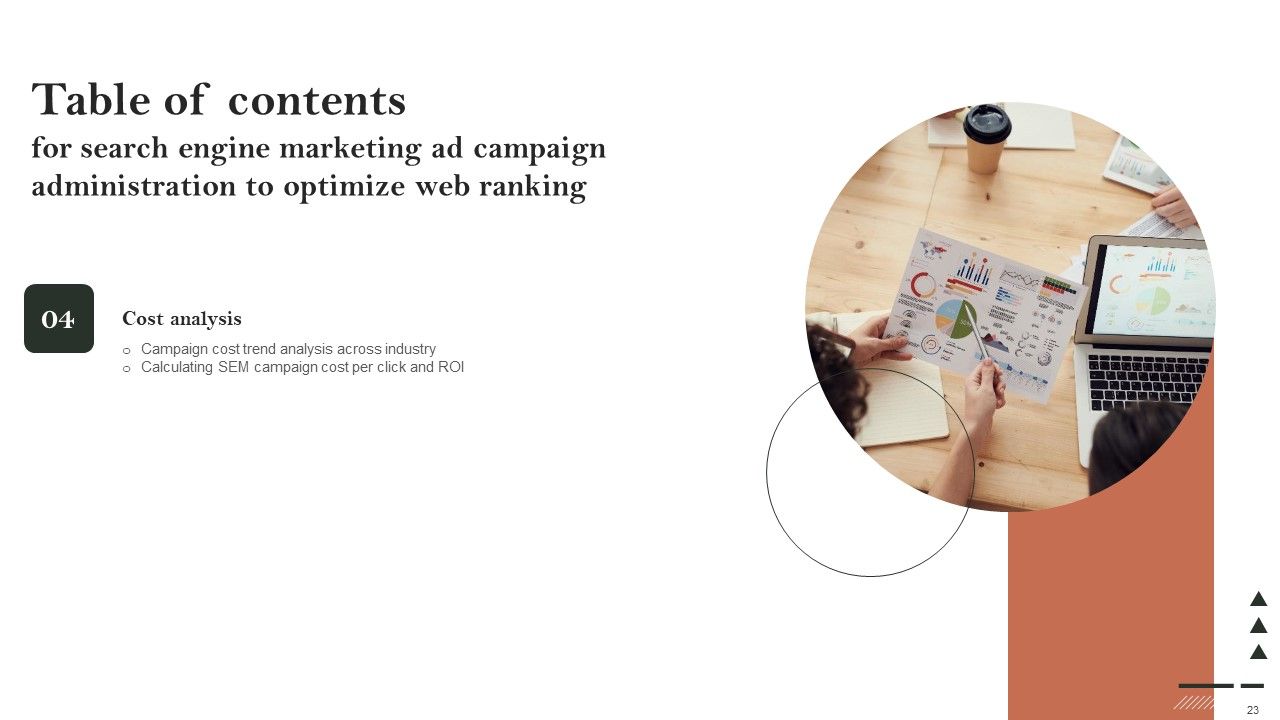 Search Engine Marketing Ad Campaign Administration To Optimize Web Ranking Ppt PowerPoint Presentation Complete Deck With Slides Slide23
