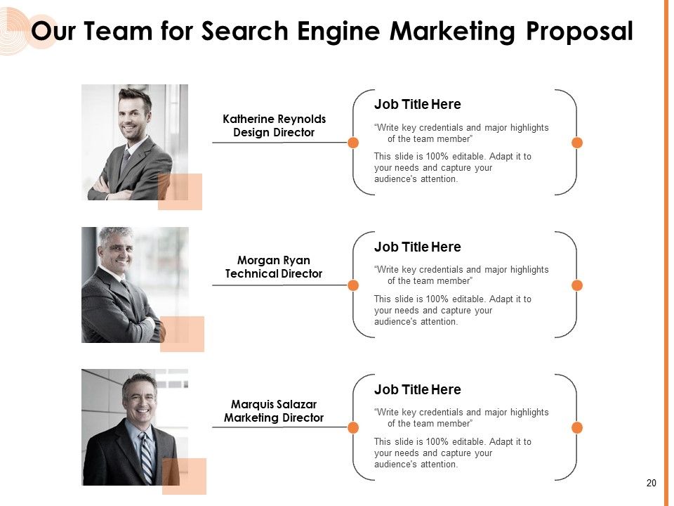 Search Engine Marketing Proposal Ppt PowerPoint Presentation Complete Deck With Slides Slide20