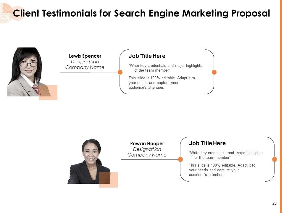 Search Engine Marketing Proposal Ppt PowerPoint Presentation Complete Deck With Slides Slide23