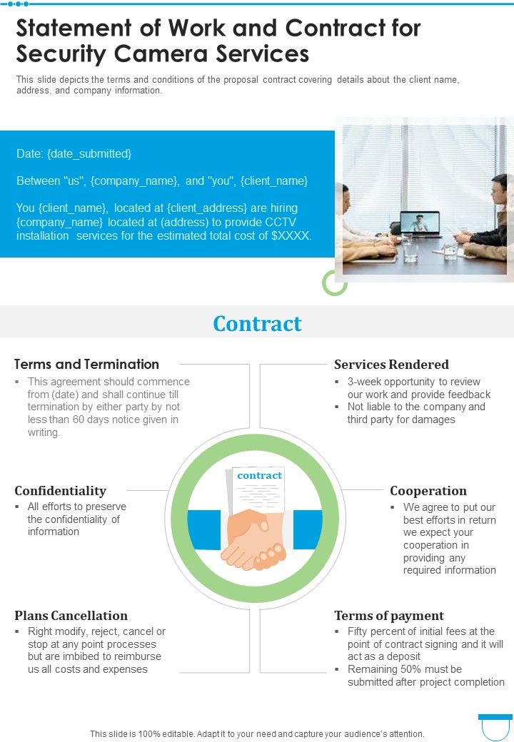 Security Camera Services Proposal Template Example Document Report Doc Pdf Ppt Slide26