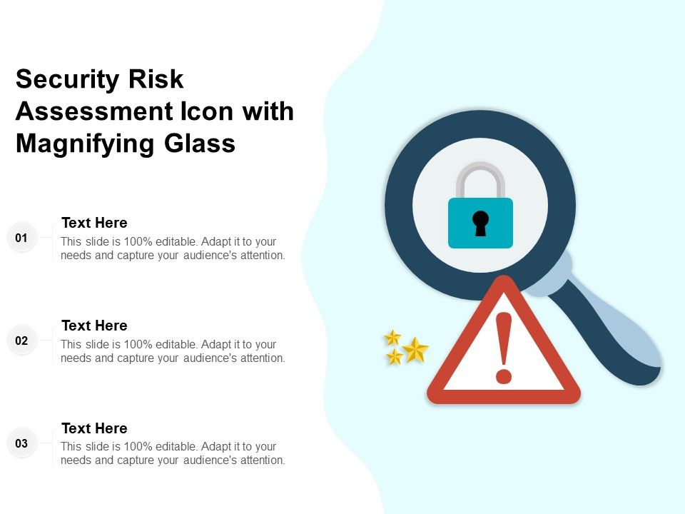 Security_Risk_Assessment_Icon_With_Magnifying_Glass_Ppt_PowerPoint_Presentation_File_Templates_PDF_Slide_1.jpg