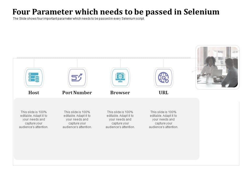Selenium Automation Testing Four Parameter Which Needs To Be Passed In ...