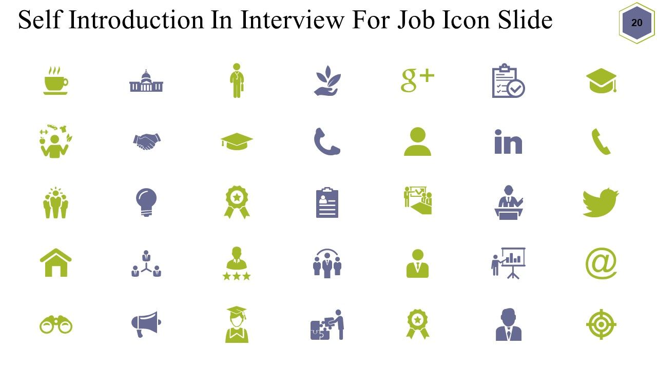Self Introduction In Interview For Job Ppt PowerPoint Presentation Complete Deck With Slides Slide20
