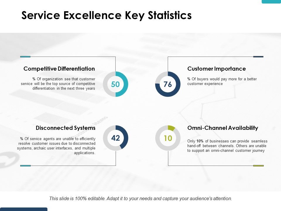 Service Excellence Key Statistics Ppt PowerPoint Presentation Gallery ...