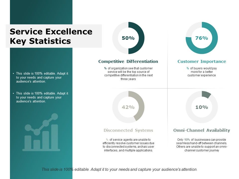 Service Excellence Key Statistics Ppt Powerpoint Presentation Model Objects