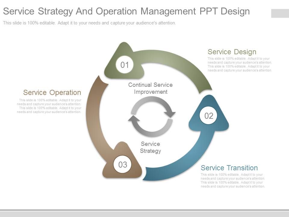 Service Strategy And Operation Management Ppt Design