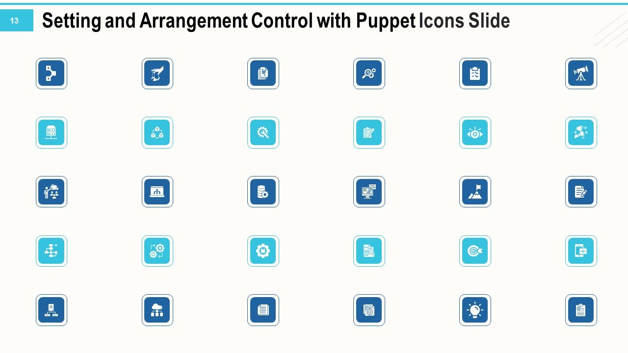 Setting And Arrangement Control With Puppet Ppt PowerPoint Presentation Complete Deck With Slides Slide13