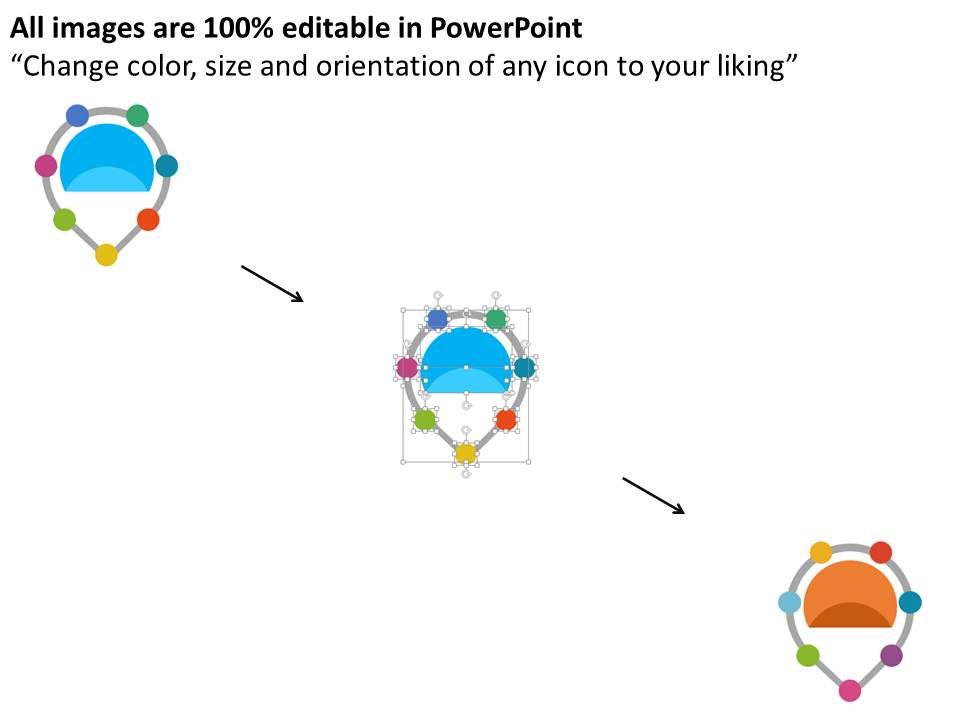 Seven Staged Circle Process Chart For Financial Planning Powerpoint