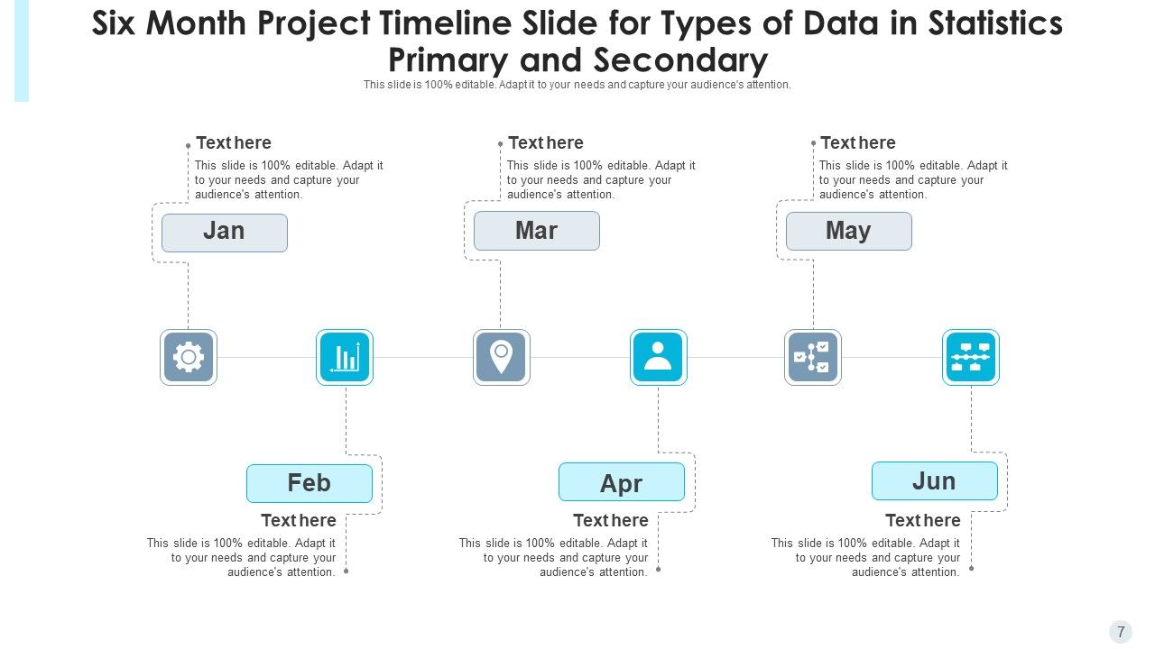 Six Month Project Timeline Standardization Statistics Ppt PowerPoint ...