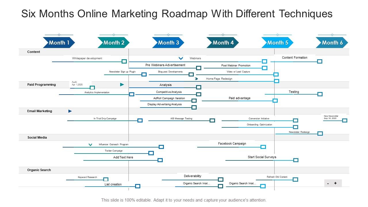 Six_Months_Online_Marketing_Roadmap_With_Different_Techniques_Ppt_Icon_Inspiration_PDF_Slide_1.jpg