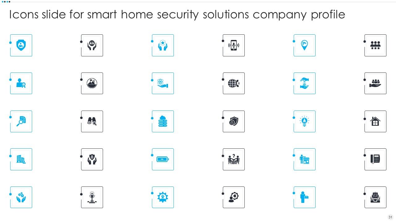 Smart Home Security Solutions Company Profile Ppt PowerPoint Presentation Complete Deck With Slides Slide31