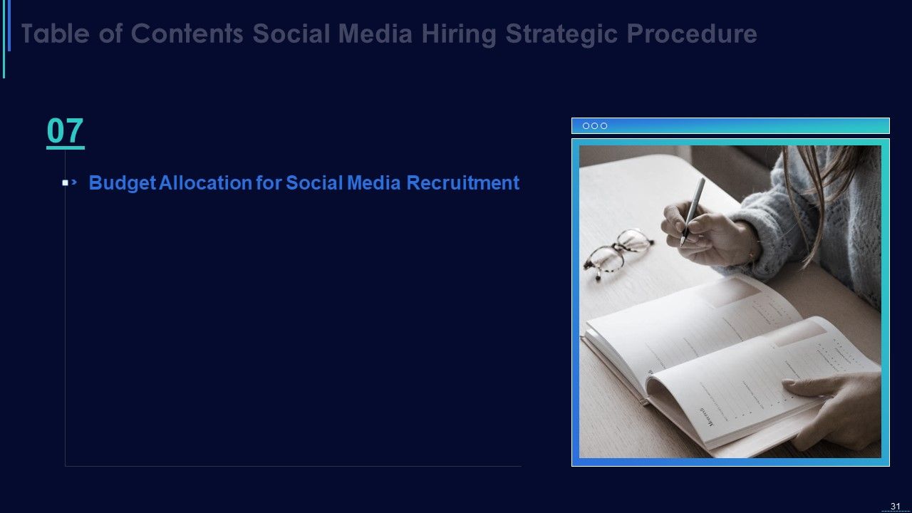 Social Media Hiring Strategic Procedure Ppt PowerPoint Presentation Complete With Slides Slide31