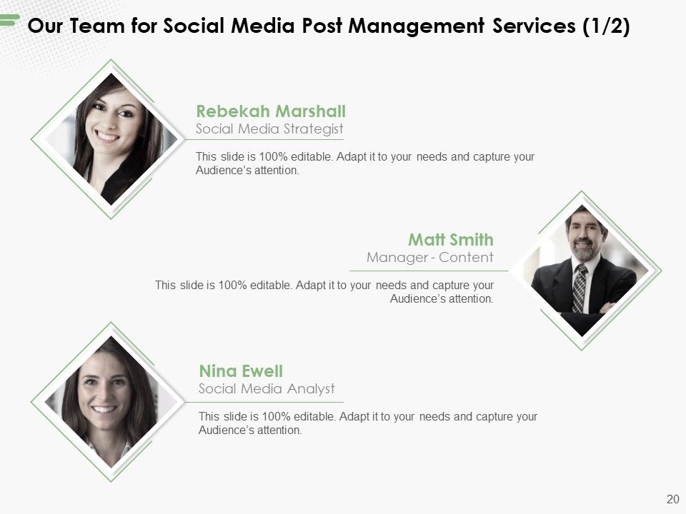 Social Media Post Management Proposal Ppt PowerPoint Presentation Complete Deck With Slides Slide20