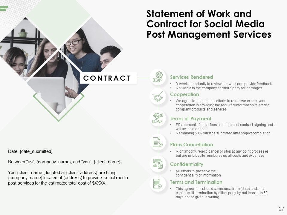 Social Media Post Management Proposal Ppt PowerPoint Presentation Complete Deck With Slides Slide27