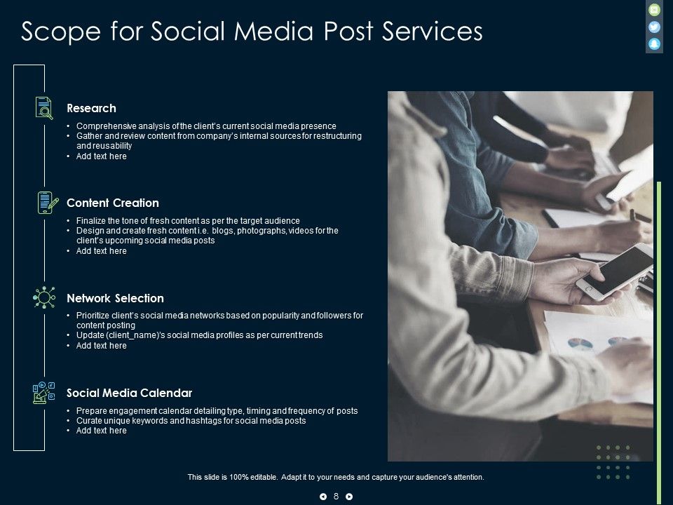 Social Media Post Proposal Ppt PowerPoint Presentation Complete Deck With Slides Slide08