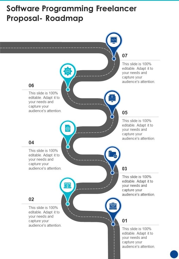 Software Programming Freelancer Proposal Roadmap One Pager Sample ...
