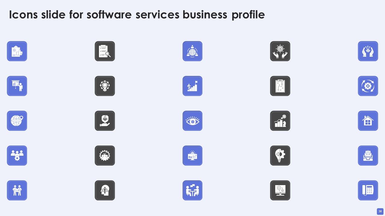 Software Services Business Profile Ppt PowerPoint Presentation Complete Deck With Slides Slide38
