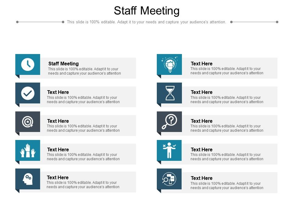 Staff Meeting Ppt PowerPoint Presentation File Maker Cpb Pdf