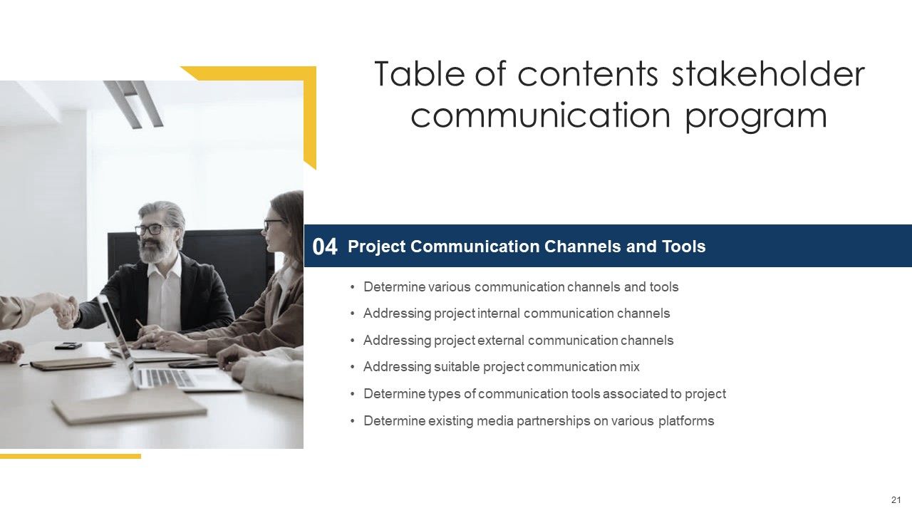 Stakeholder Communication Program Ppt PowerPoint Presentation Complete Deck With Slides Slide21