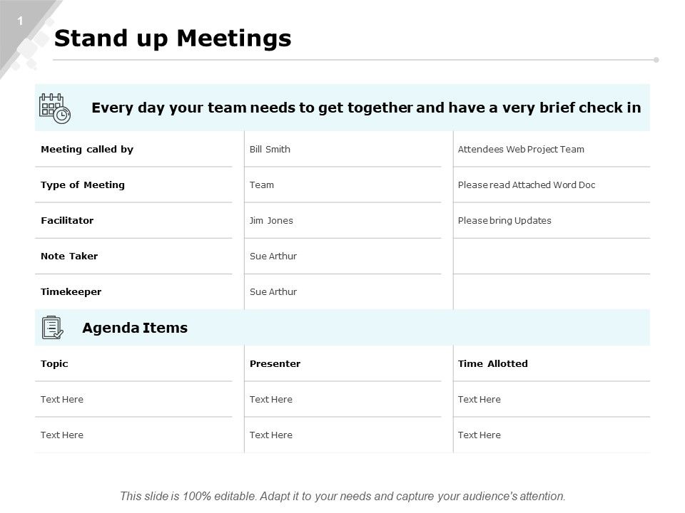 Stand Up Meetings Marketing Ppt PowerPoint Presentation Layouts Portrait