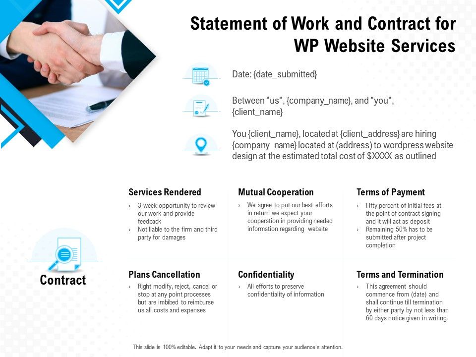 Statement_Of_Work_And_Contract_For_WP_Website_Services_Ppt_PowerPoint_Presentation_Infographics_Format_Slide_1.jpg
