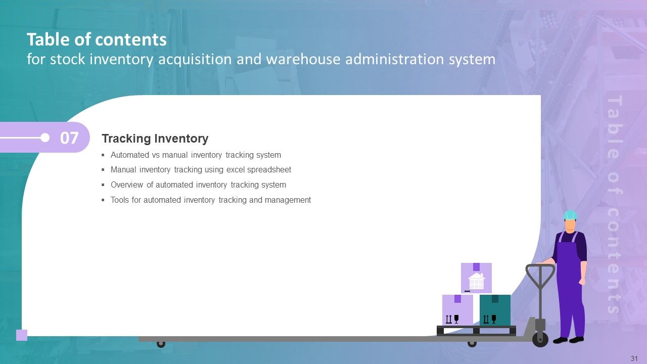 Stock Inventory Acquisition And Warehouse Administration System Ppt PowerPoint Presentation Complete Deck With Slides Slide31